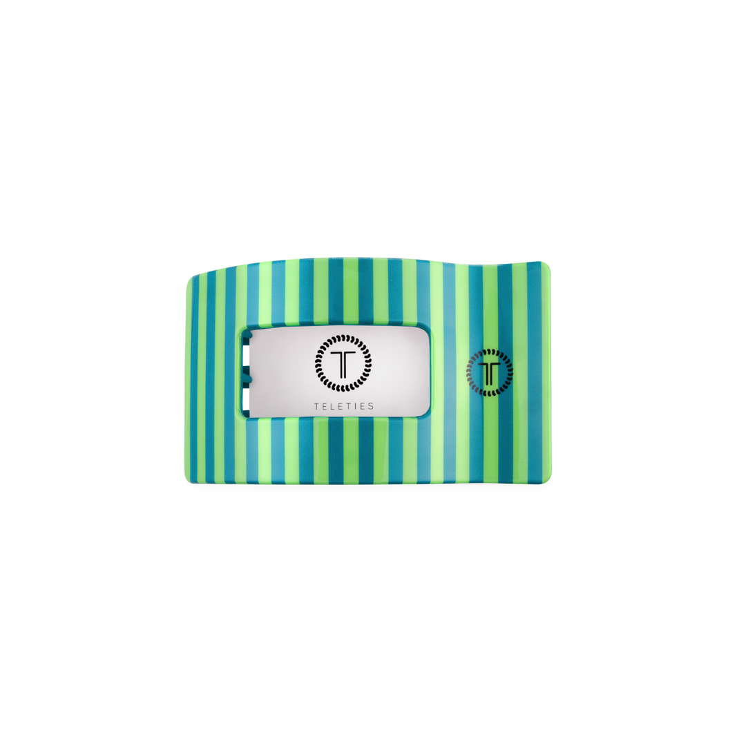 TELETIES - Cabana Cutie | Small | Flat Rectangle Hair Clip
