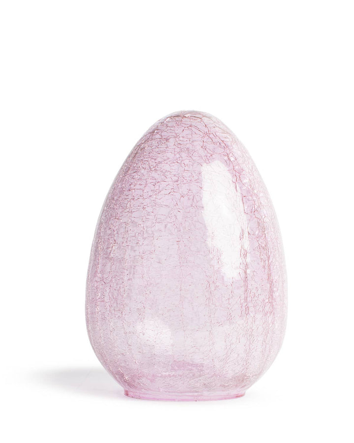 The Amelia Glass Egg   Pink   7x10