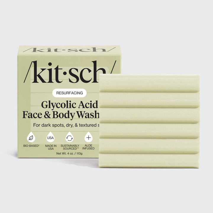 KITSCH Glycolic Acid Exfoliating Face and Body Wash