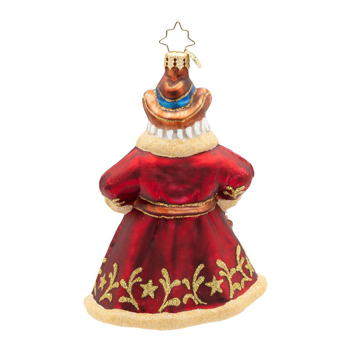 Holiday Glass Ornament – Jingle Spurs Santa