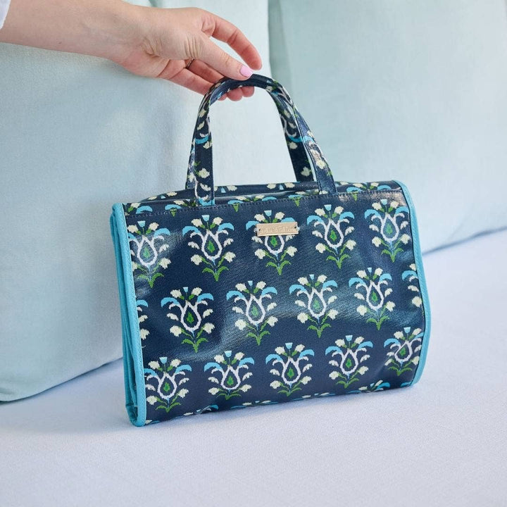 Laura Park Designs - Rosemary Indigo Hanging Travel Case