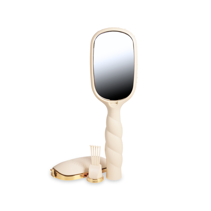 TELETIES - Boar Bristle Hair Brush | Tan