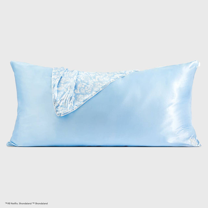 KITSCH - Kitsch x Bridgerton King Satin Pillowcase / Toile De Blue