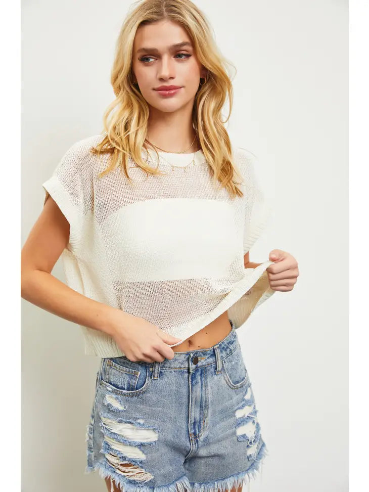 Sleeveless Sweater Top