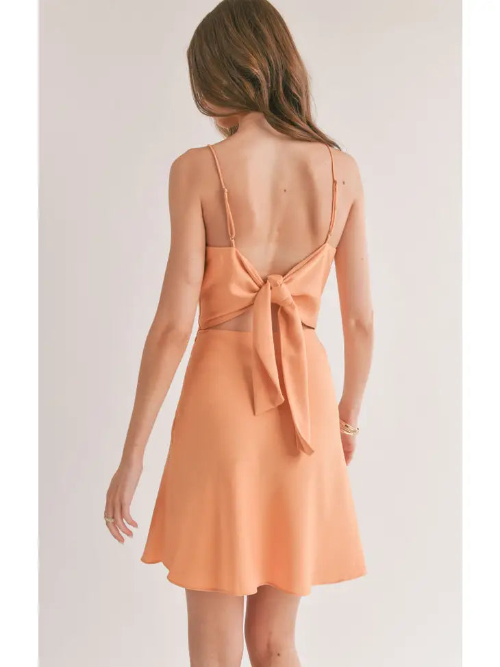 Jess Cowl Tieback Mini Dress