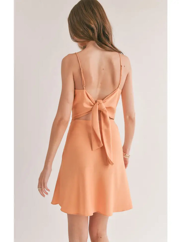 Jess Cowl Tieback Mini Dress