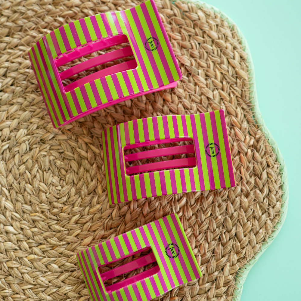 TELETIES - Summer Crush | Medium | Flat Rectangle Hair Clip