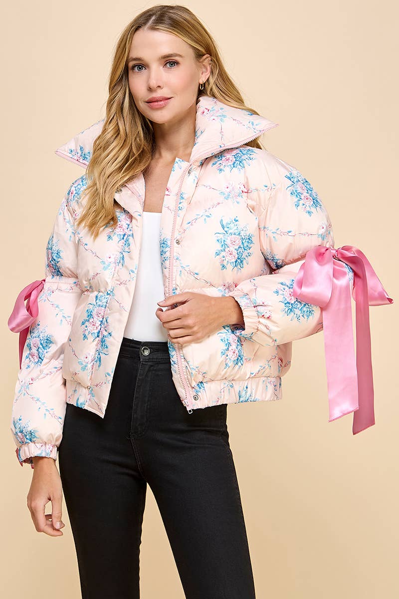 Floral Puffer Jacket