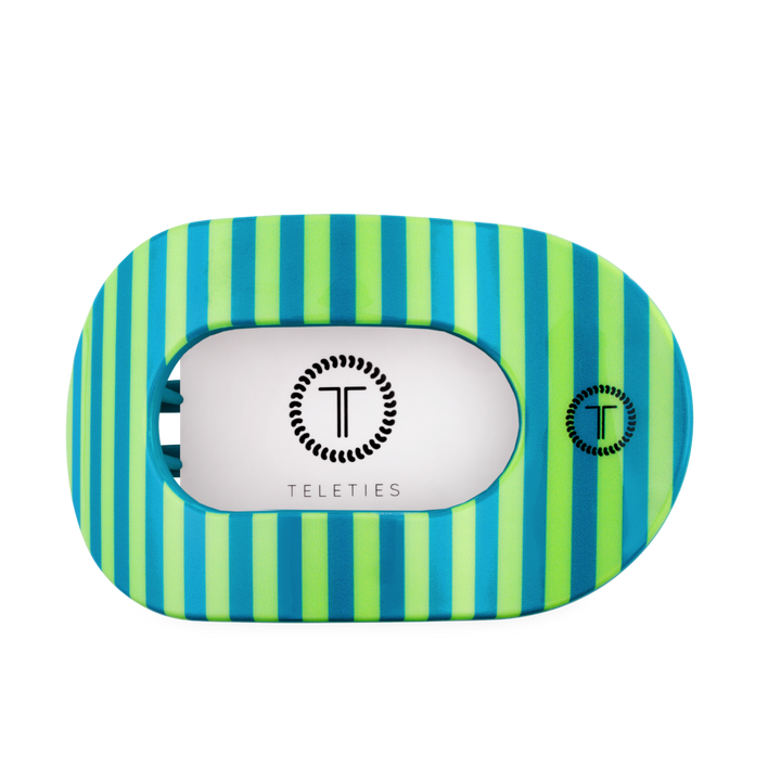 TELETIES - Cabana Cutie | Large | Flat Round Hair Clip