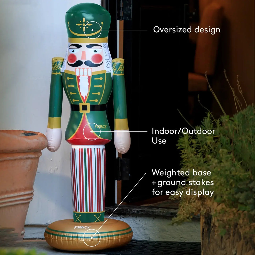 FUNBOY Classic Inflatable Nutcracker - 3.5 ft