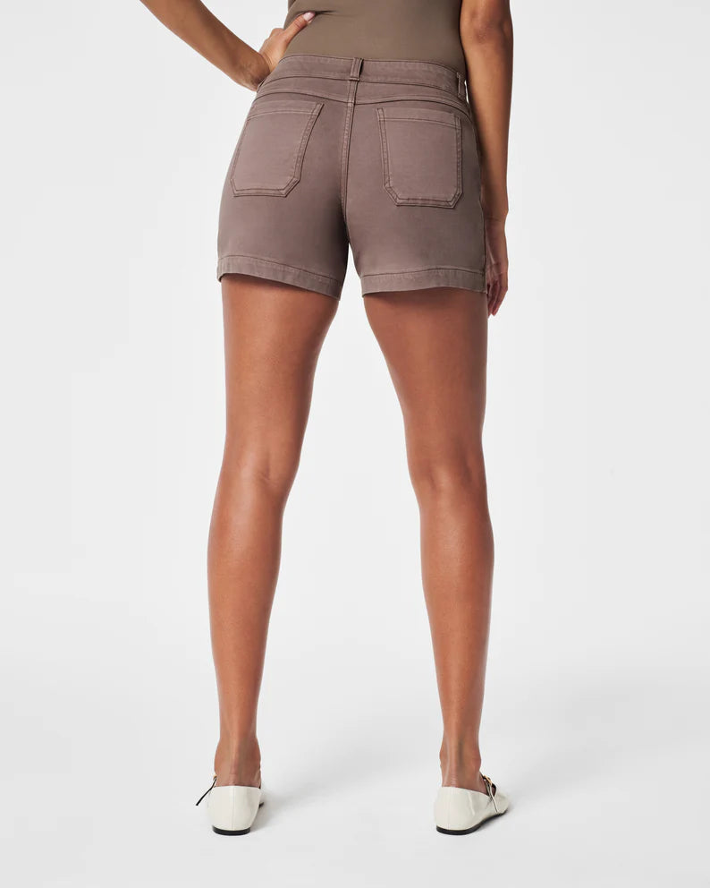 Spanx Stretch Twill Shorts, 4"