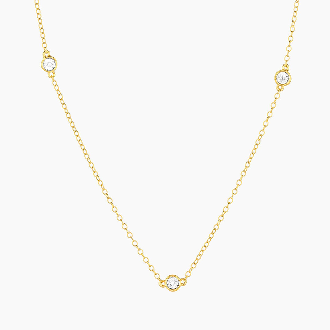 Gold Dot-To-Dot Chain Necklace