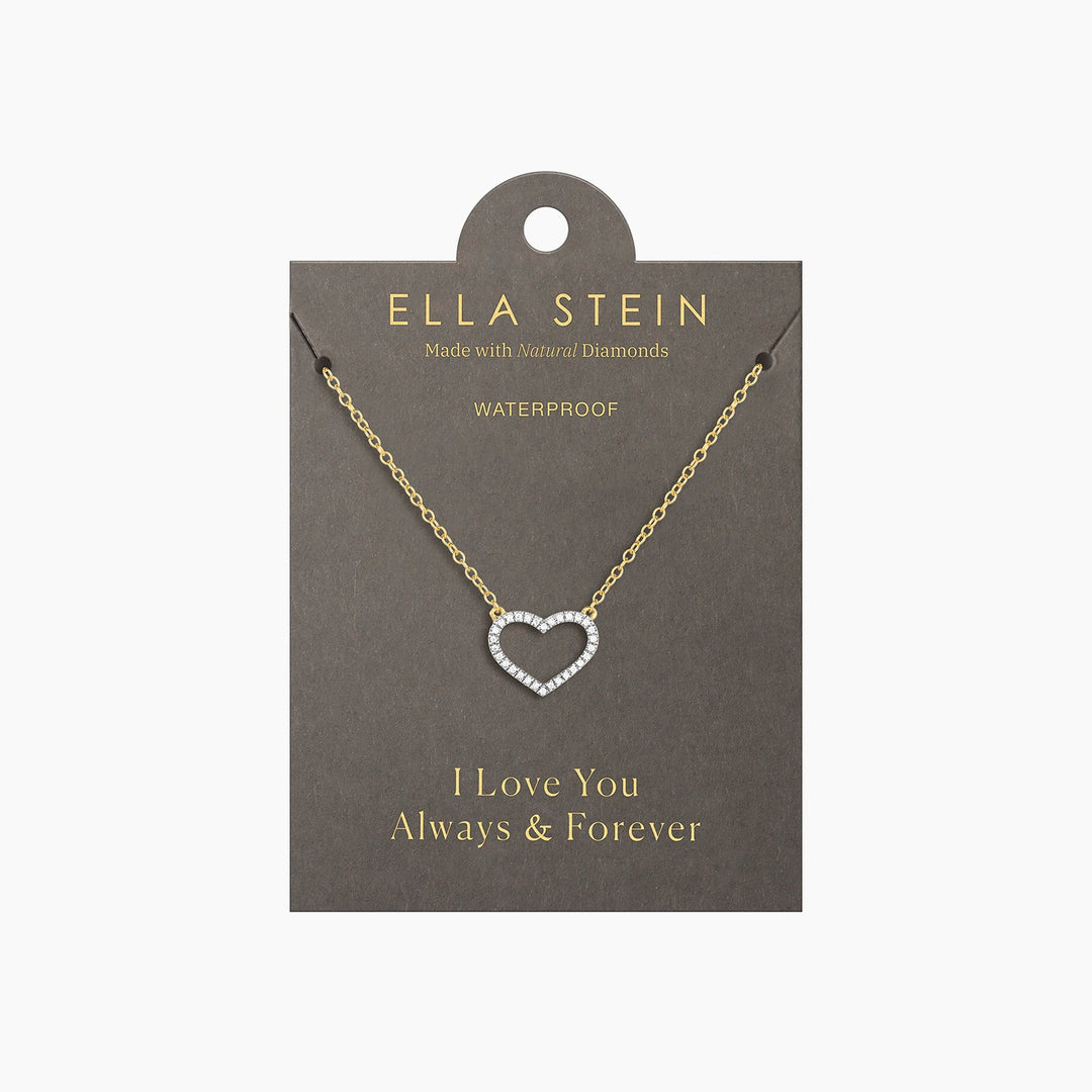 Gold True Love Always Pendant Necklace