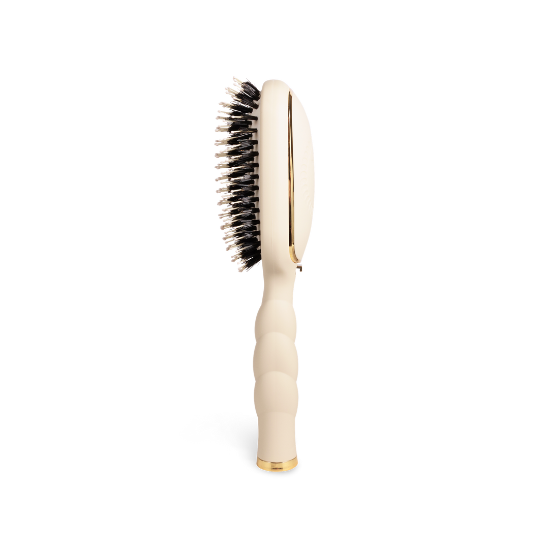 TELETIES - Boar Bristle Hair Brush | Tan