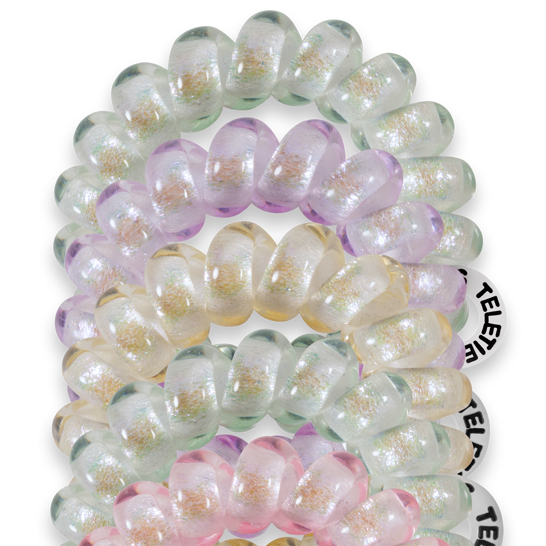 TELETIES - Spiral Hair Coils | Tiny | Shimmering Spring