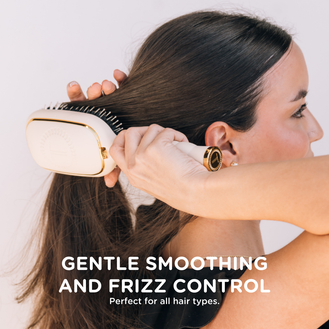 TELETIES - Boar Bristle Hair Brush | Tan