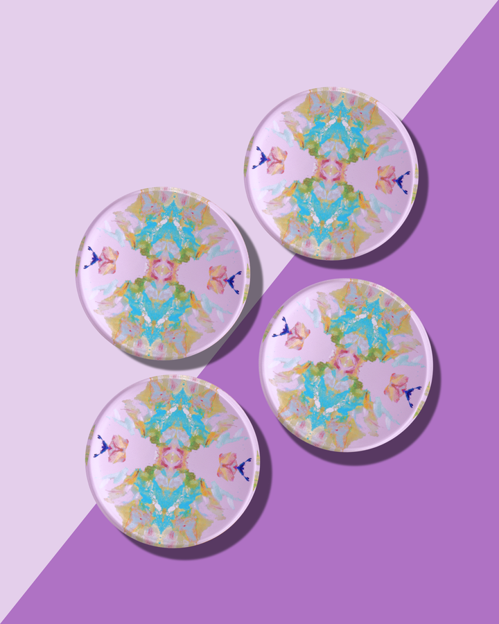 Stained Glass Lavender Coaster | Laura Park x Tart By Taylor