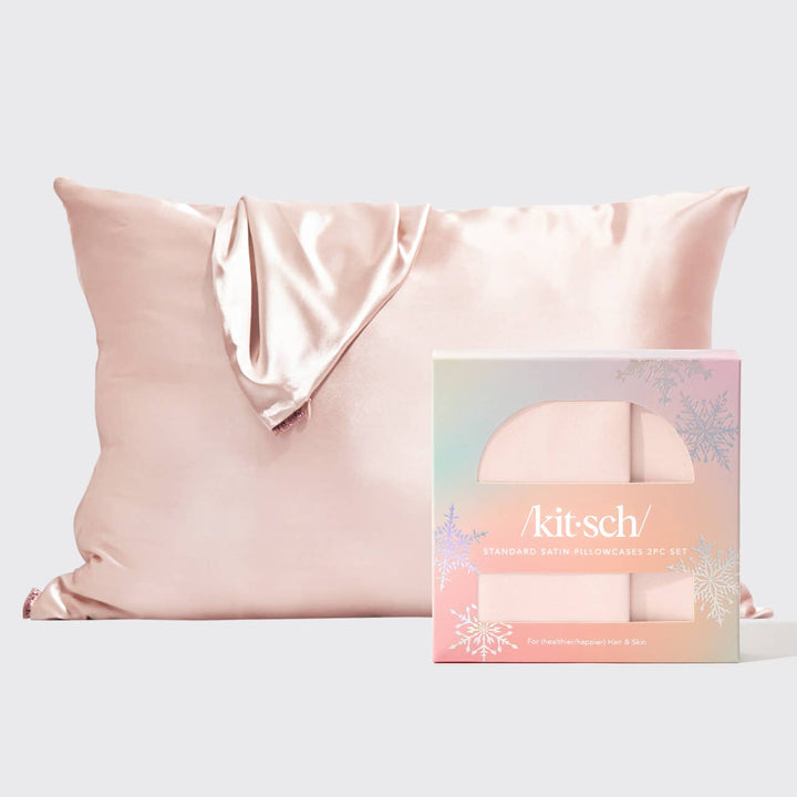 KITSCH  Holiday Standard Pillowcase 2pc - Blush