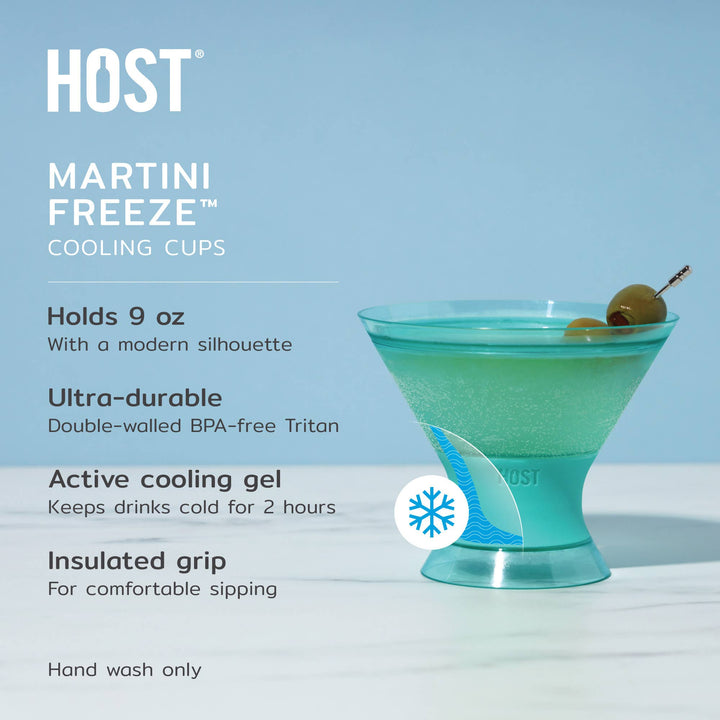 Martini FREEZE Cooling Cup in Vivid Colors