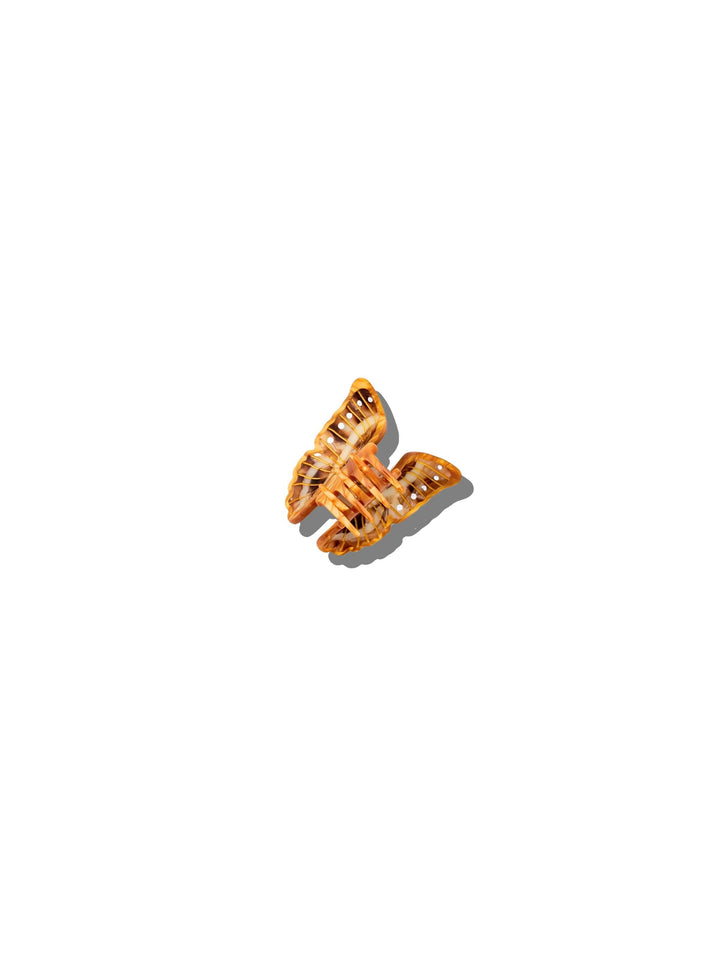 Hand-Painted Mini Morpho Claw Hair Clip | Eco-Friendly