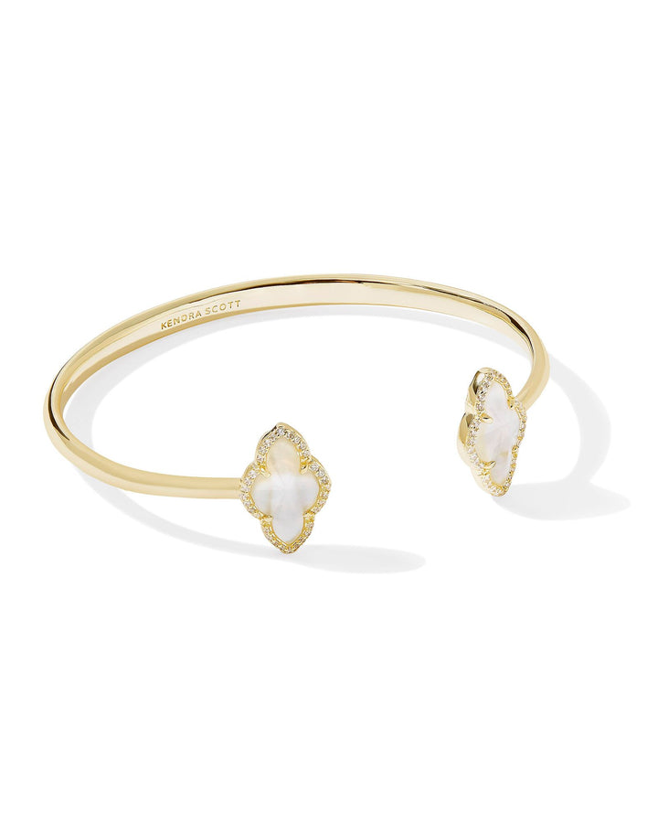 Kendra Scott Abbie Pave Frame Cuff Bracelet - Gold