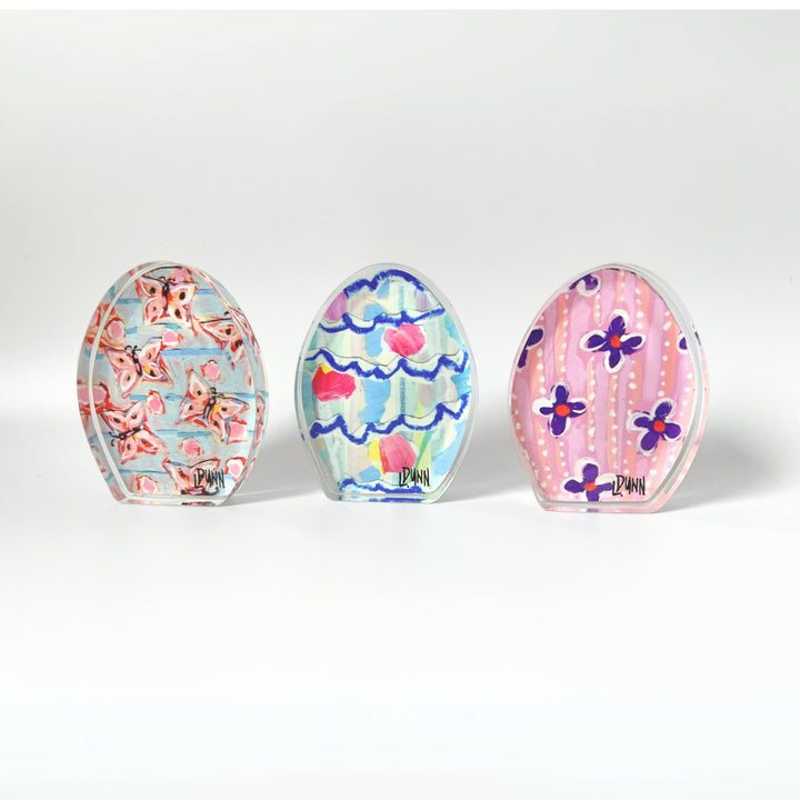 Lauren Dunn  Bitty Purple Floral Easter Egg