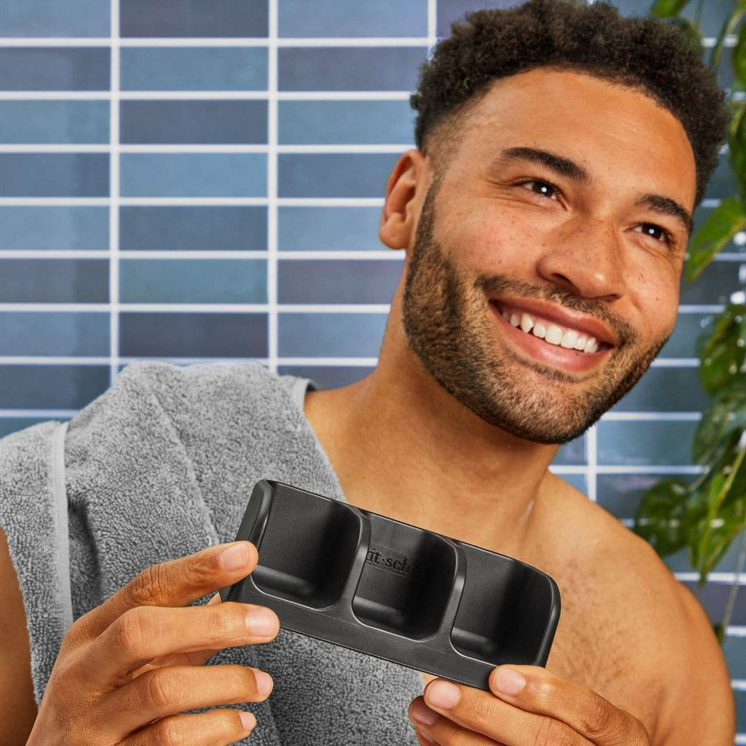 KITSCH - Self-Draining Soap Dish - Black