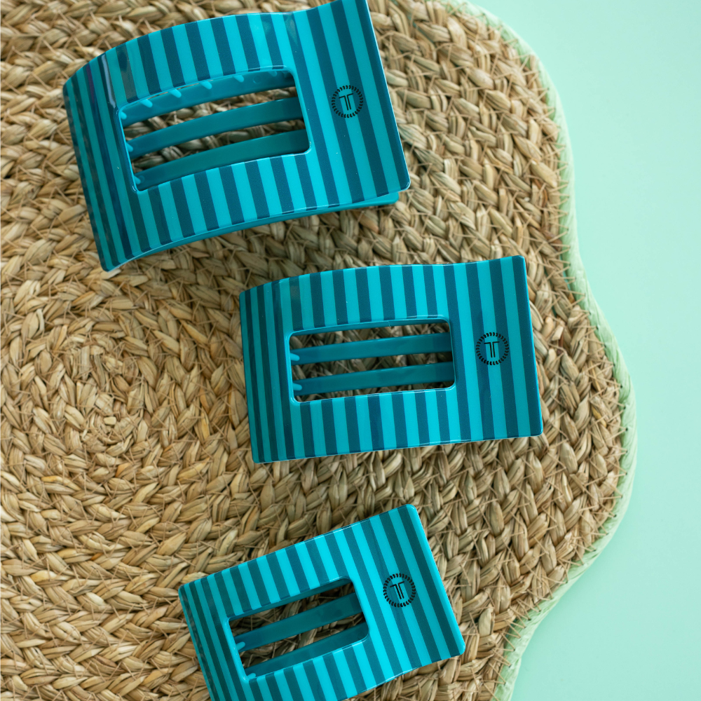 TELETIES - Cabana Cutie | Small | Flat Rectangle Hair Clip