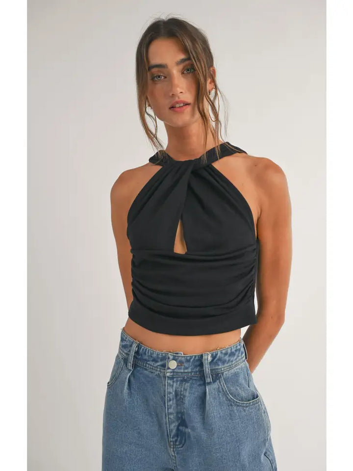 Knotted Neck Top