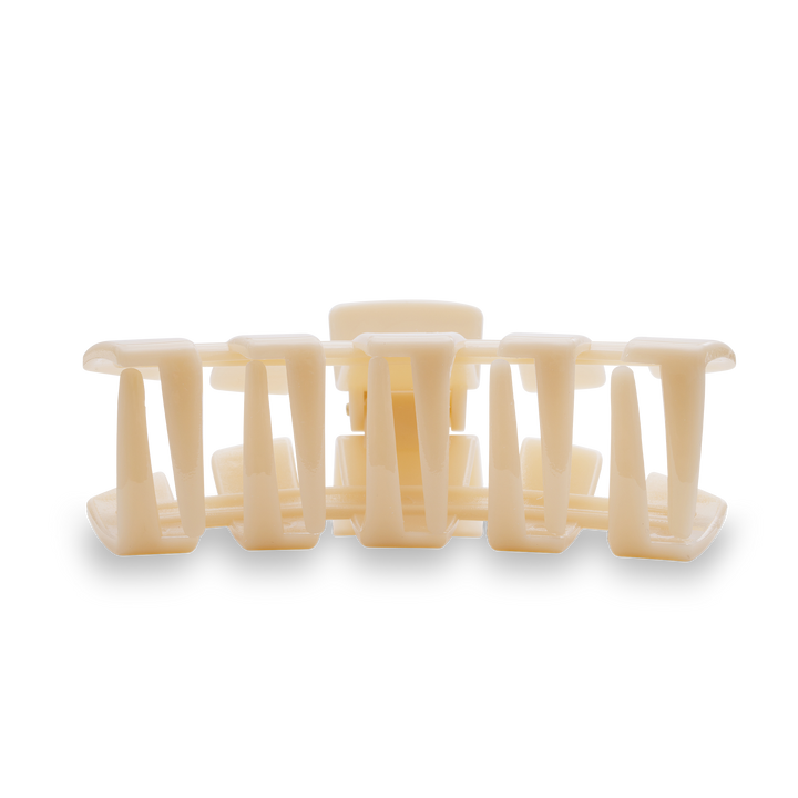 TELETIES - Classic Hair Clip | Large | Almond Beige