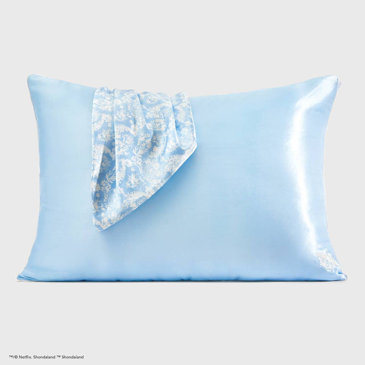 KITSCH - Kitsch x Bridgerton Satin Pillowcase / Toile De Blue