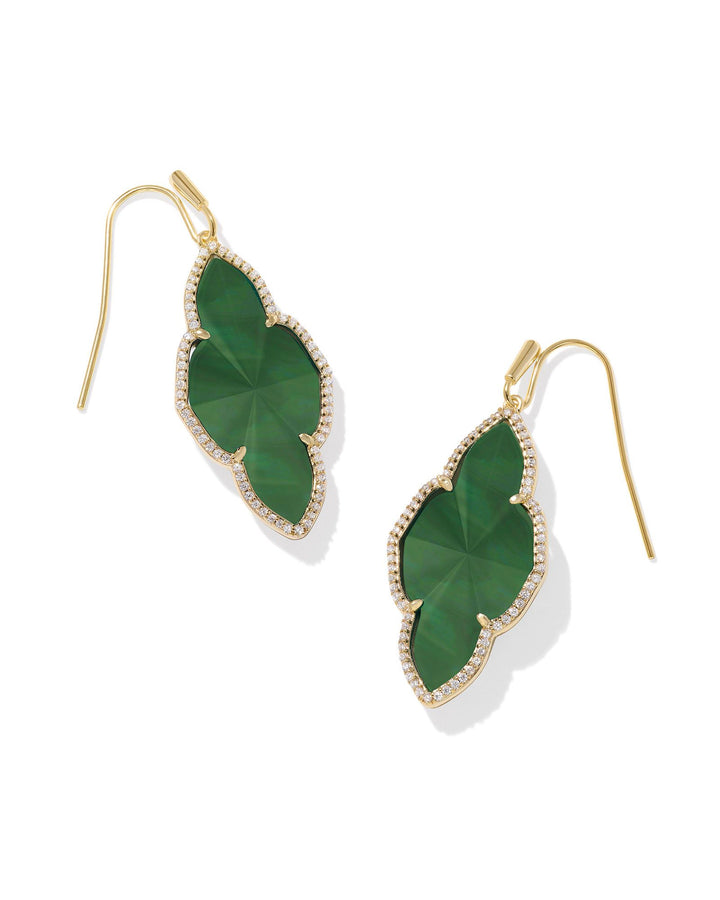 Kendra Scott Abbie Pave Frame Drop Earrings