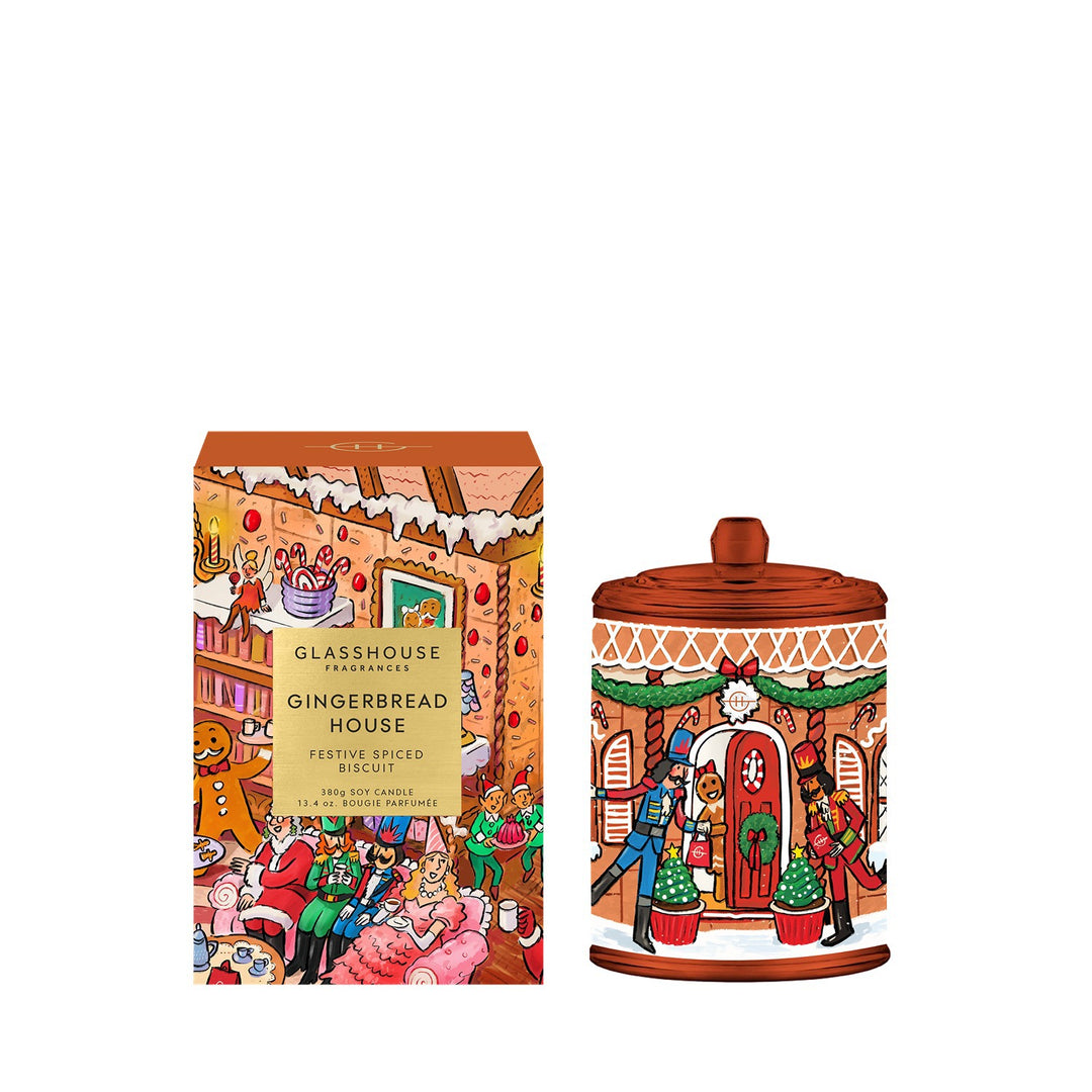 13.4 oz. Candle - Christmas - Gingerbread House -