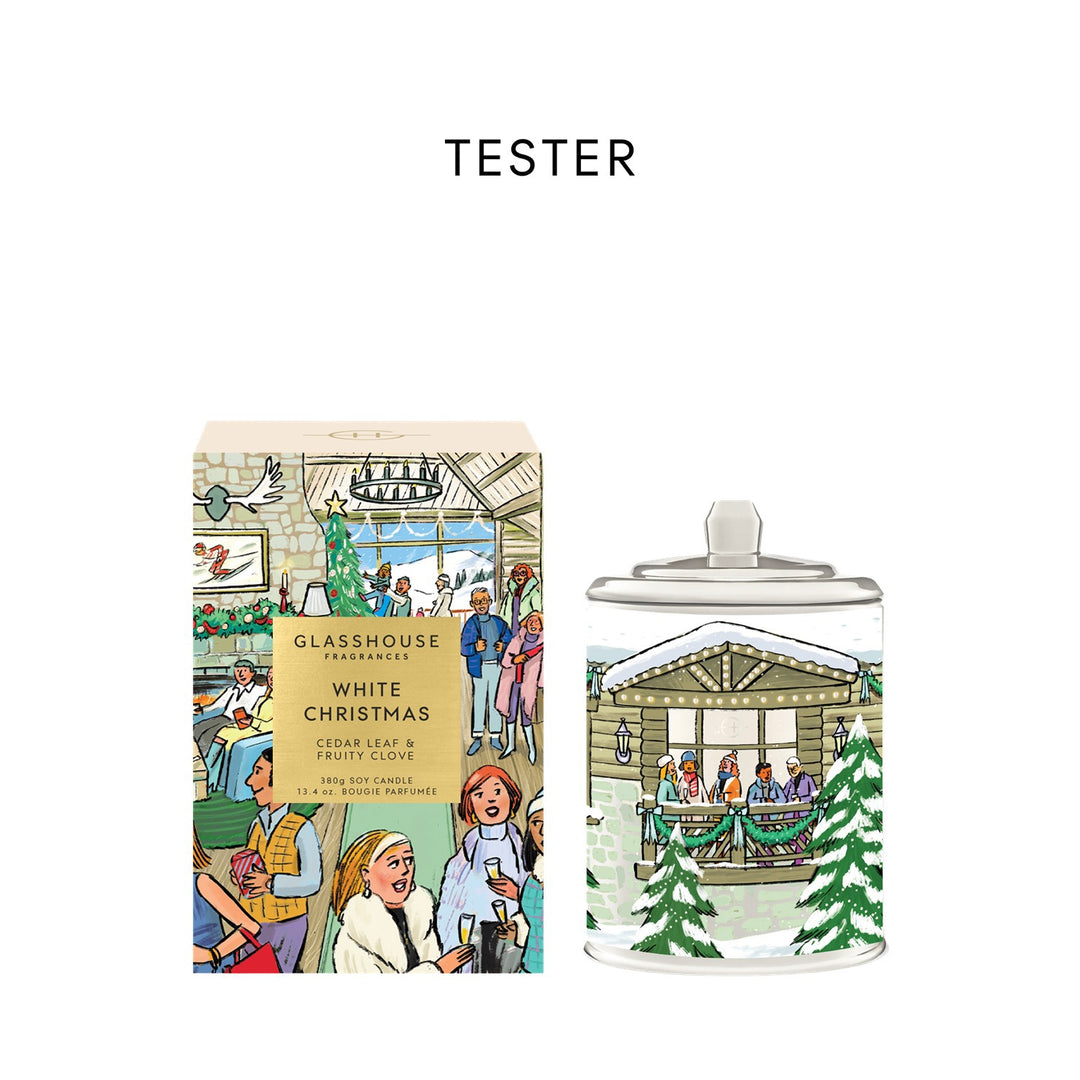 STOCK TESTER 13.4 oz. Candle - Christmas - White C