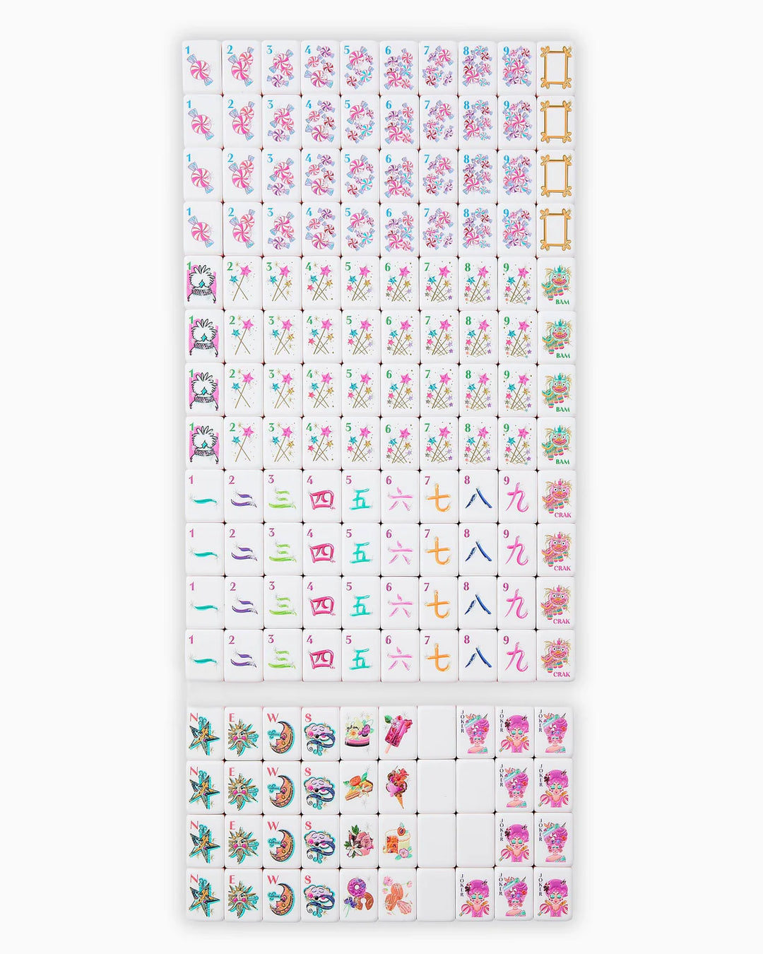Glitterville Mahjong Tiles