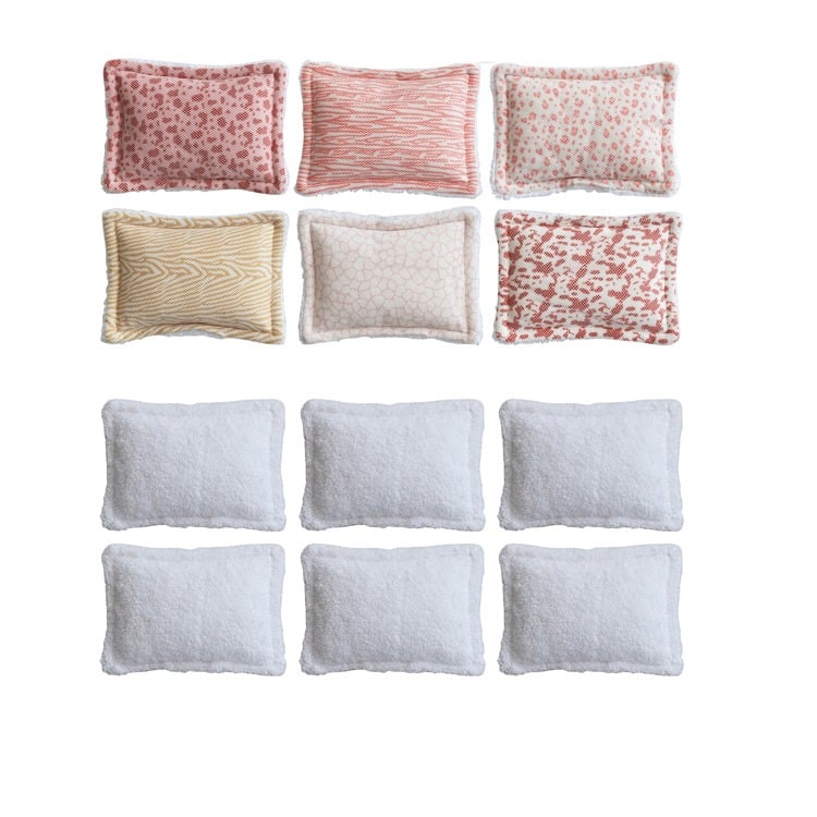 5-1/2"L x 4"H Mesh & Cotton