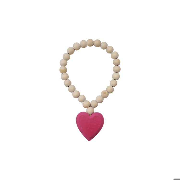 8-1/2"L Wood Bead Garland