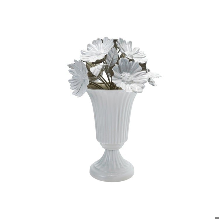 10"Rd Metal Floral Decoration