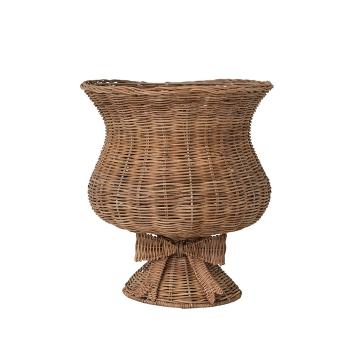 Decorative Hand-Woven Rattan Footed