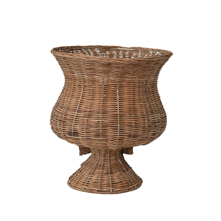 Decorative Hand-Woven Rattan Footed