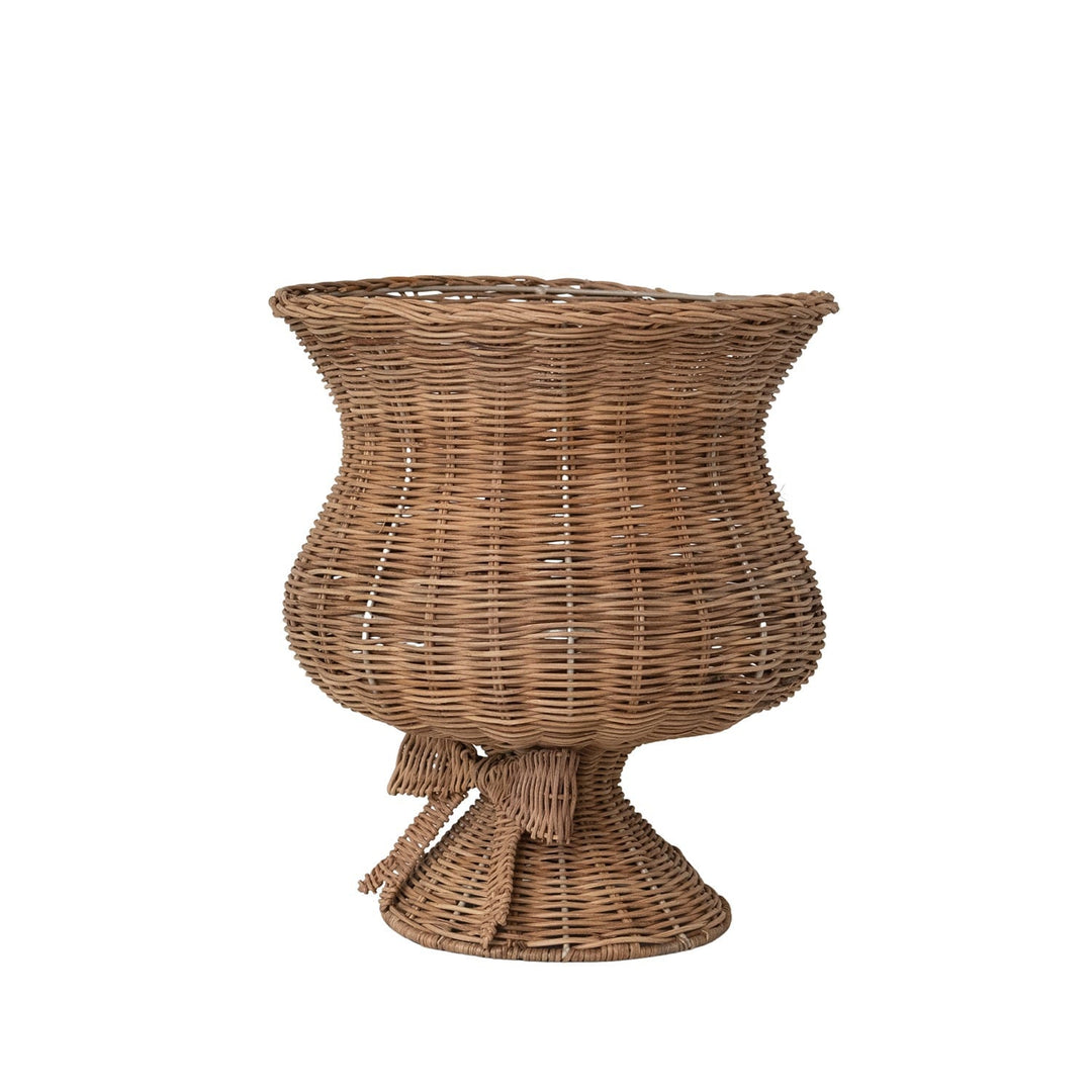 Decorative Hand-Woven Rattan Footed