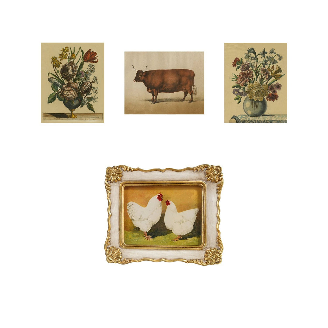 Resin Framed Glass Wall Décor