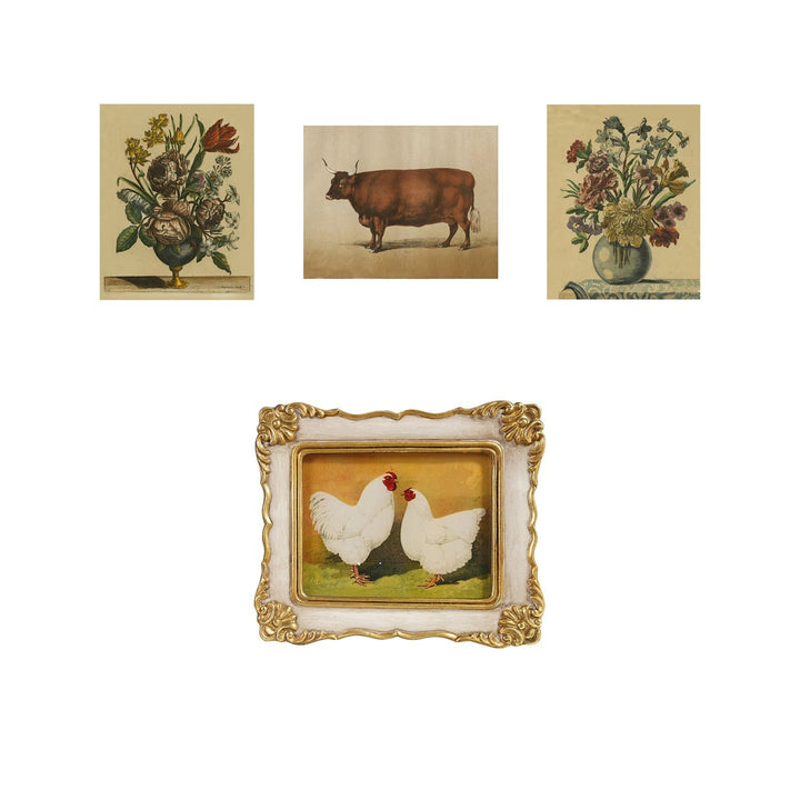 Resin Framed Glass Wall Décor