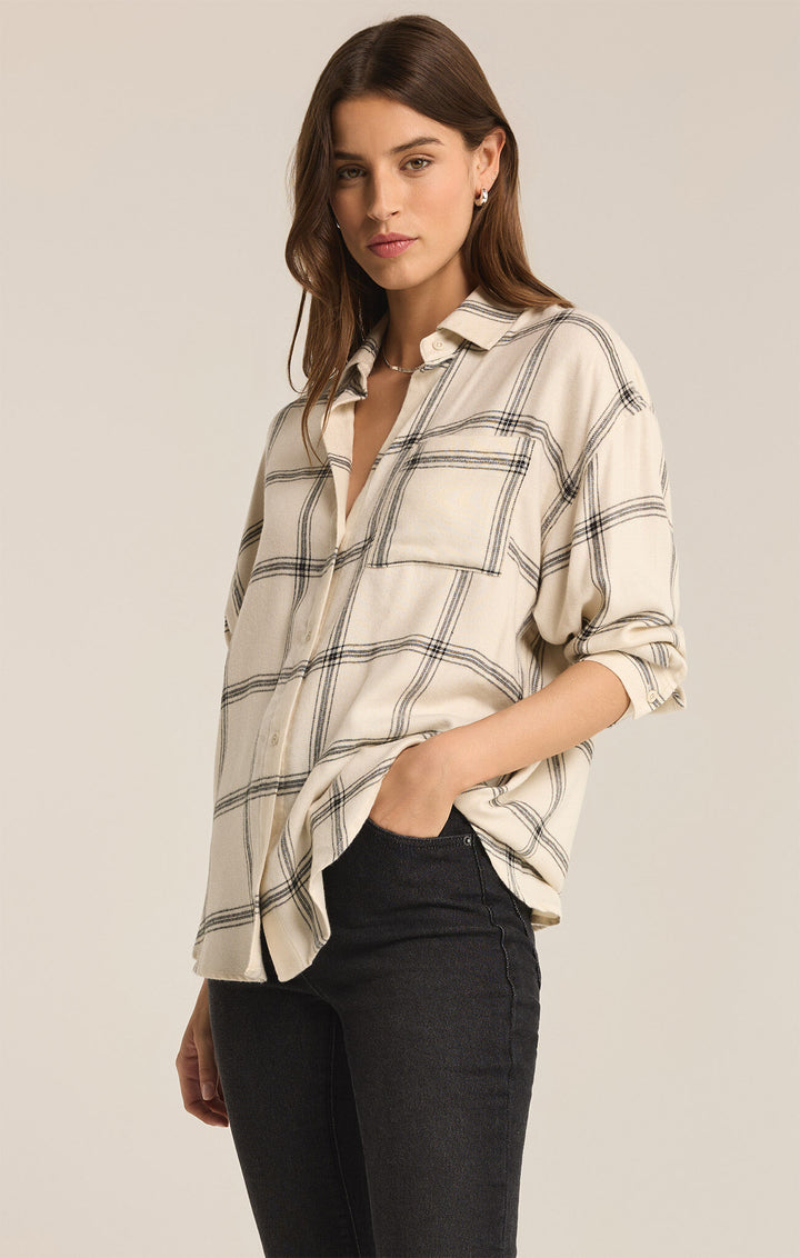 Z Supply River Plaid Button Up