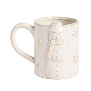 Snowman White Christmas Mug