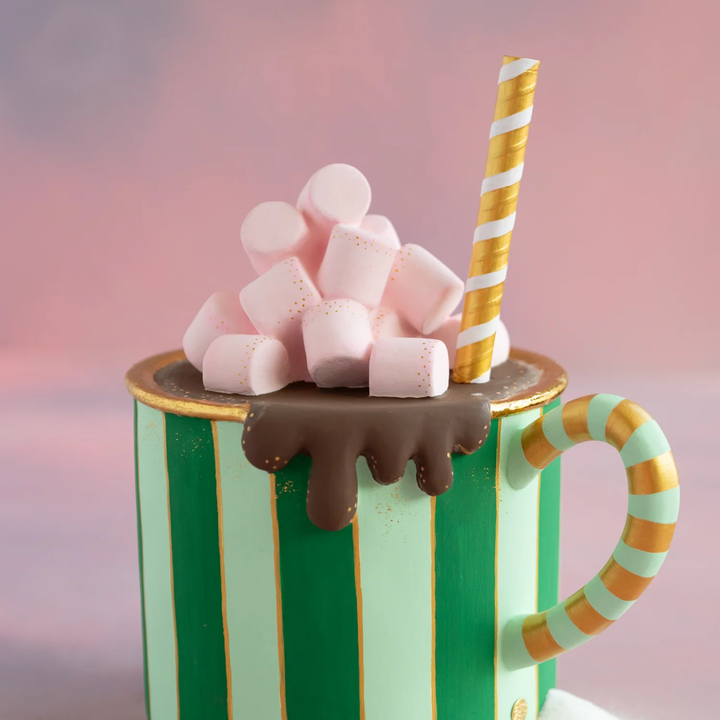 Hot Chocolate Display, 2 Assorted, Fiber Pulp, 10 in