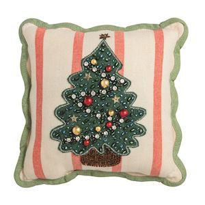 Candy Canes Mini   Beaded Pillow