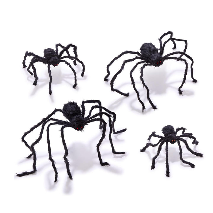 Furry Tarantulas Large Decorative Spiders with Bendable Legs