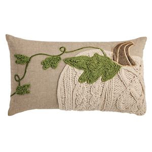 Lumbar Pumpkin Vine Pillow