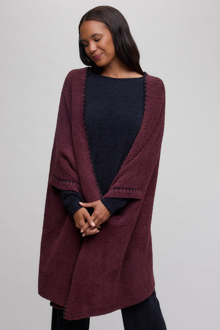 CozyChic Blanket Stitch Wrap